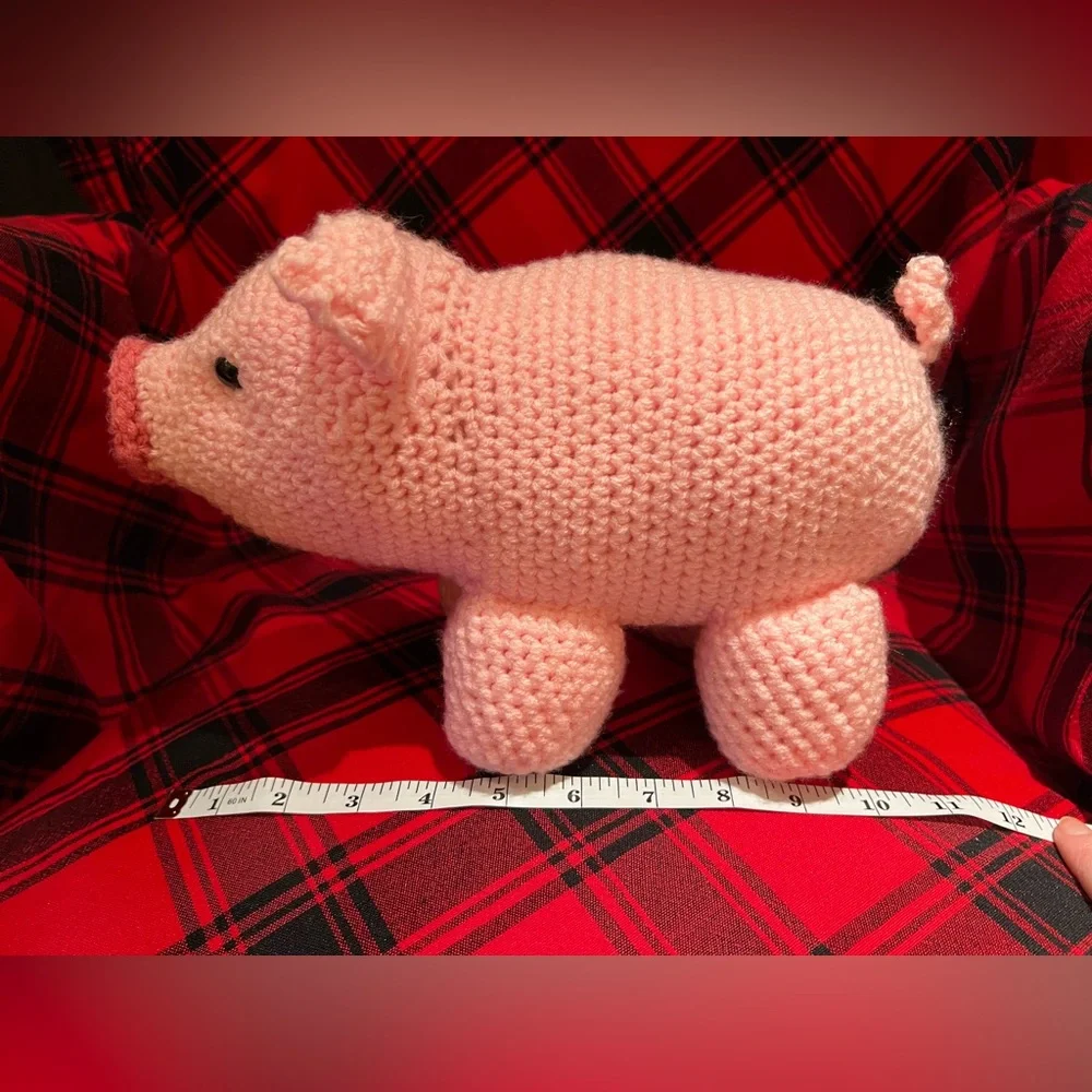 Hand Crocheted Charlotte the Piggy Stuffed Animal!